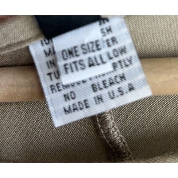 Dress to Kill Tunic Top One Size Beige Asymmetrical Stripes OS Lagenlook - Picture 5 of 7